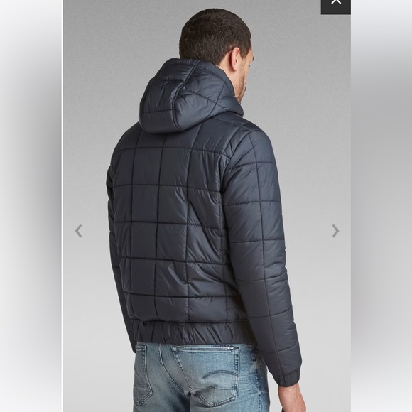 Men’s G-Star Raw Meefic Square Quilted Hooded Jacket - Picture 5 of 5